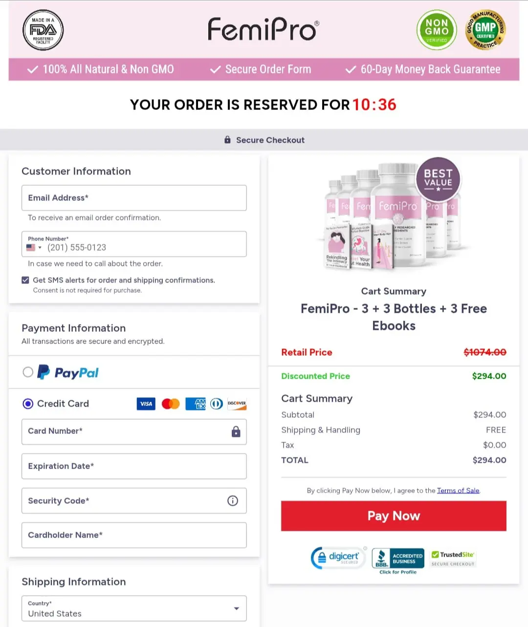 Femipro order